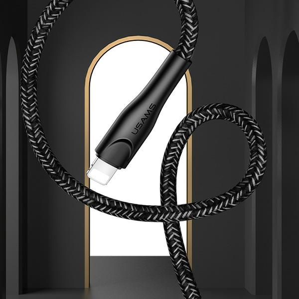 USAMS Kabel opletení U41 Lightning/USB Fast Charge 2m červená/červená SJ394USB02 (US-SJ394)