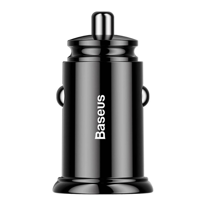 Baseus Circular Smart Car Charger 2x USB QC3.0 Quick Charge 3.0 SCP AFC 30W černá (CCALL-YD01)