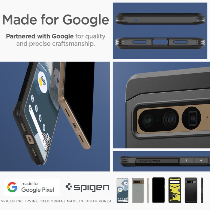 Spigen Tough Armor GOOGLE PIXEL 7 PRO Hülle SCHWARZ
