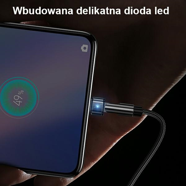 Kábel Opletený USAMS USB MicroUSB U60 Rotary 2A 1m Black