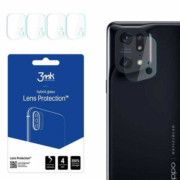 3mk Objektiv schützen Oppo Find X5 Pro Schutz für Kameraobjektiv 4pcs
