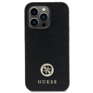 Hülle Guess GUHCP15MPS4DGPK iPhone 15 Plus 6.7" schwarz/schwarz hartcase Strass Metall Logo Case