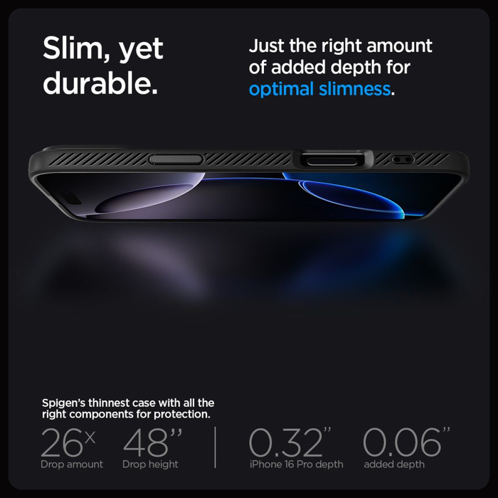 Spigen Liquid Air IPhone MATTE 16 PRO BLACK
