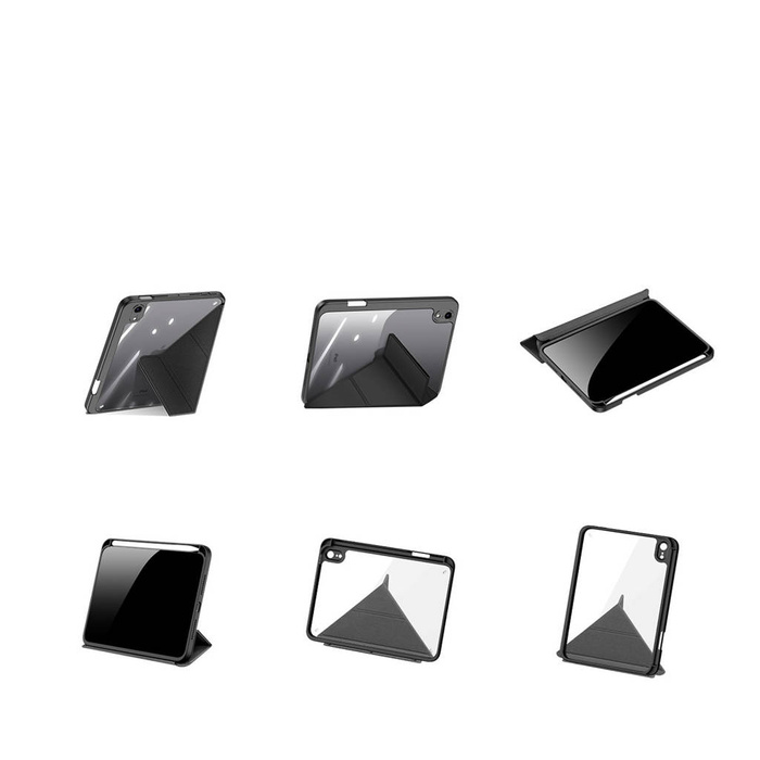 Custodia Dux Ducis Magi per iPad mini 2021 smart cover con supporto e custodia per Apple Pencil nera