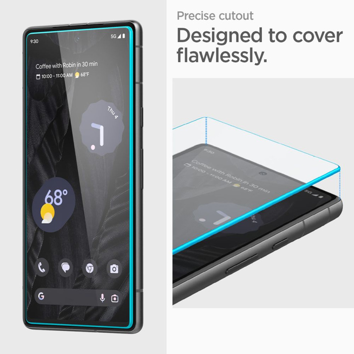 Tempered Glass Spigen Alm Glas.tr 2er-Pack Google Pixel 7A Klar