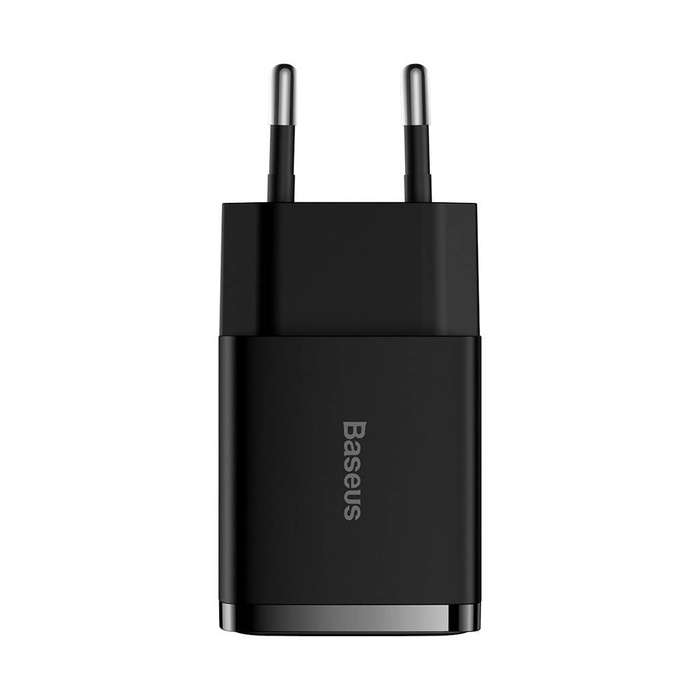 [APRÈS RETOUR] Chargeur Baseus Compact 2x USB 10.5W noir (CCXJ010201)