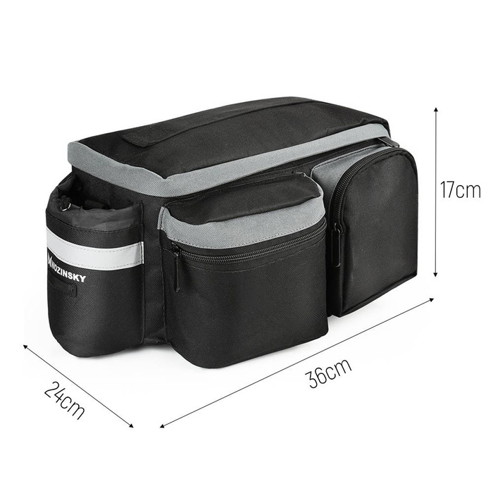 Borsa portabici Wozinsky con tracolla 6l nero (WBB3BK)