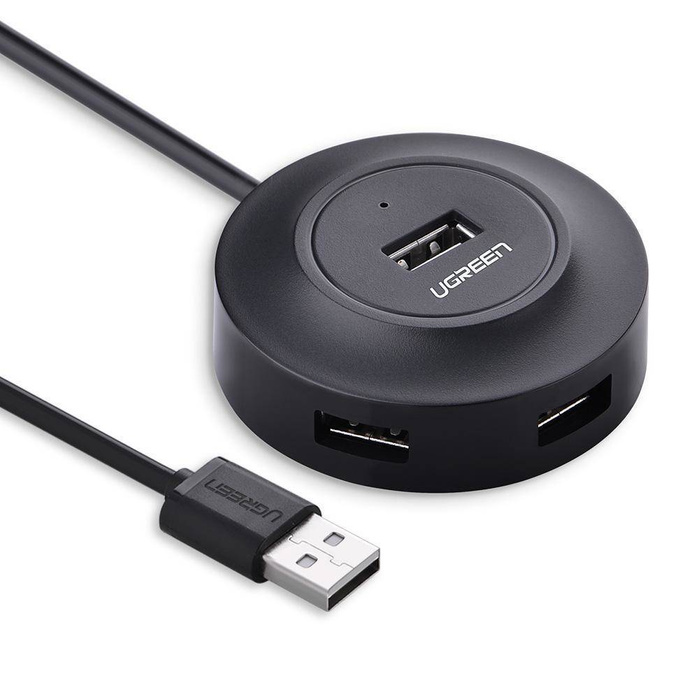 Adaptateur Hub UGREEN 4in1 4xUSB CR106 1m Noir