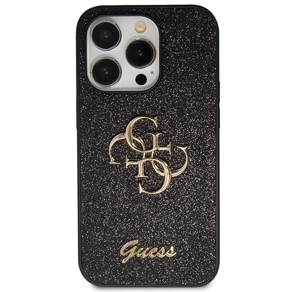Guess GUHCP14XHG4SGK iPhone 14 Pro Max 6.7" black/black hardcase Glitter Script Big 4G