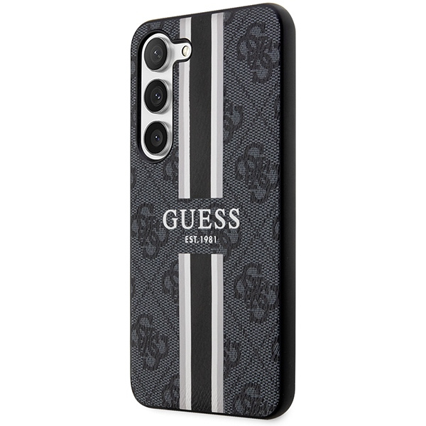 Hülle Guess GUHCS23SP4RPSK S23 S911 schwarz/schwarz hartcase 4G Printed Stripe Case