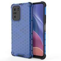 Honeycomb Handyhülle Schutzhülle mit TPU Rahmen für Xiaomi Redmi K40 Pro+ / K40 Pro / K40 / Poco F3 blau