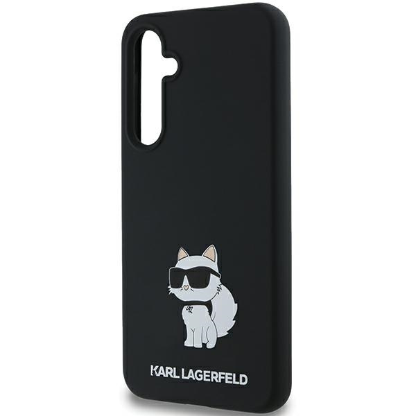 Etui Karl Lagerfeld KLHCSSamsung Galaxy A55SMHCNPK Samsung Galaxy A55 Samsung Galaxy A556 czarny/black hardcase Silicone Choupette Metal Pin
