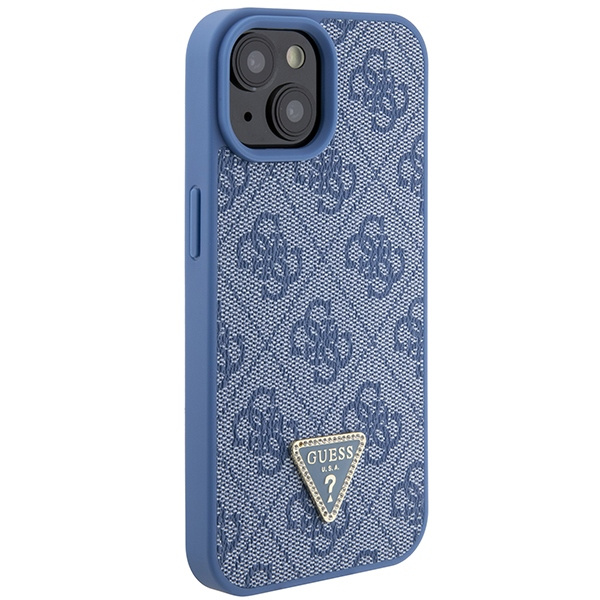 Case Guess GUHCP15SP4TDSCPB iPhone 15 6.1" blue/blue hardcase Crossbody 4G Metal Logo Case