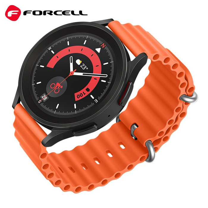FORCELL F-DESIGN FS01 pasek do SAMSUNG Watch 20 mm pomarańczowy