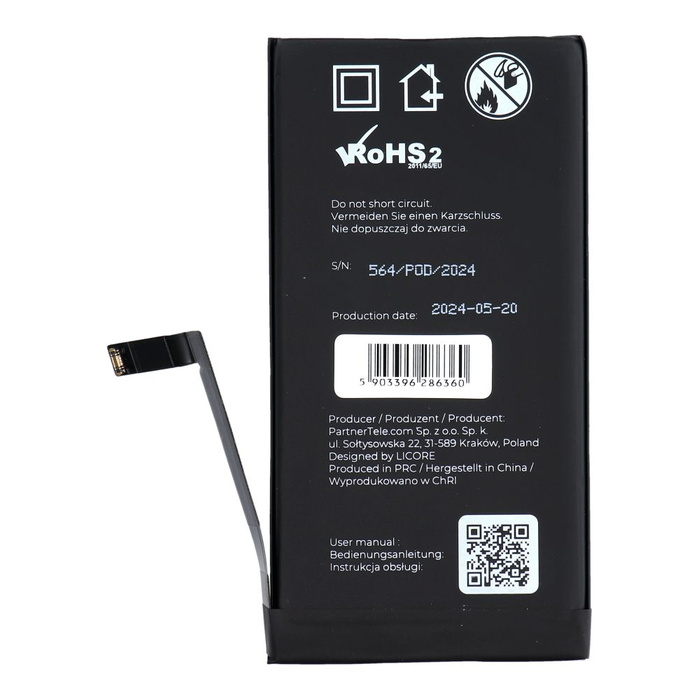 LICORE bateria do IPHONE 14 Plus 4325 mAh