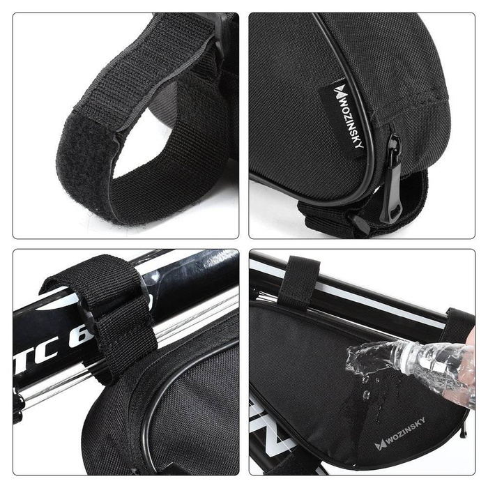 Wozinsky bicycle bag for the bicycle frame 1.5 L black (WBB11BK)