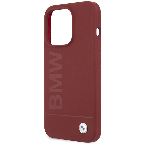 Cover Bmw Bmhmp15lslblre IPhone 15 Pro 6,1" rosso/rosso durocase Silicone Big Logo MagSafe Case