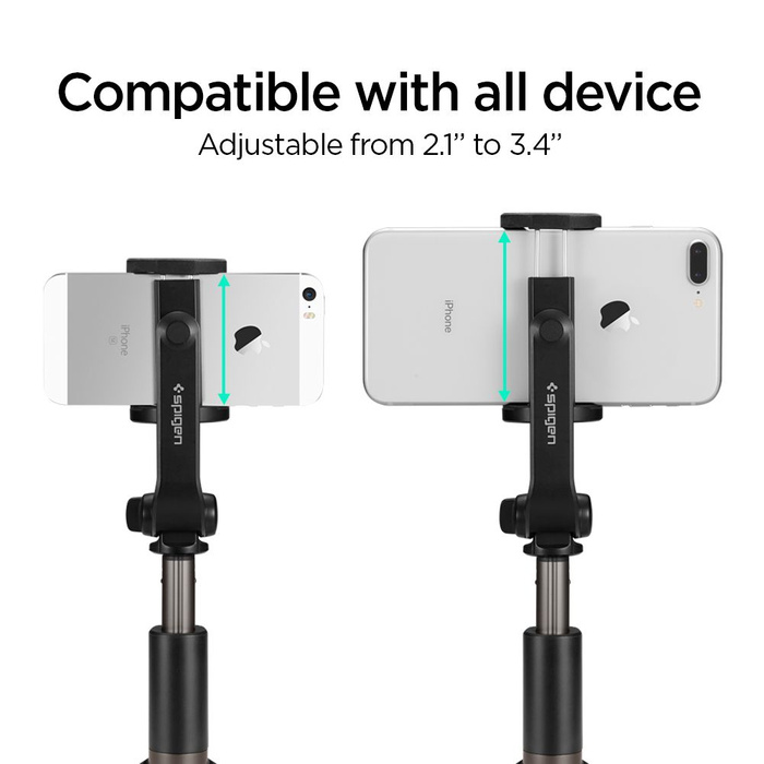 Holder Spigen S540w Wireless Selfie Stick Tripod Black