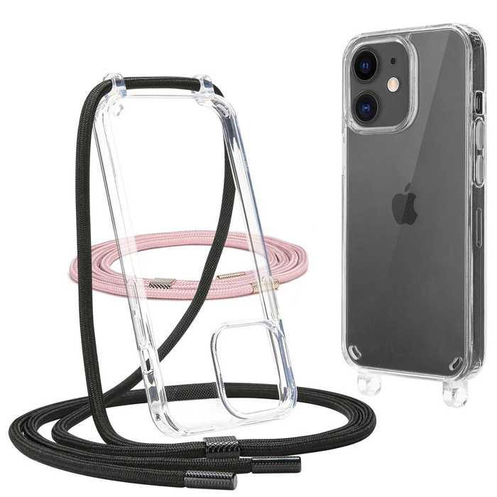 TECH-PROTECT FLEXAIR CHAIN IPhone 11 BLACK &amp; PINK