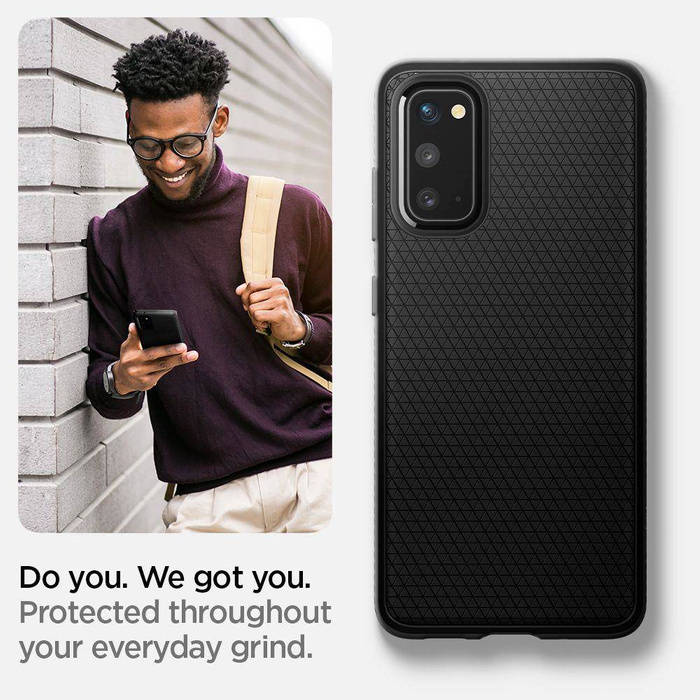 Case Spigen Samsung Galaxy S20 Liquid Air MATTE Black Case