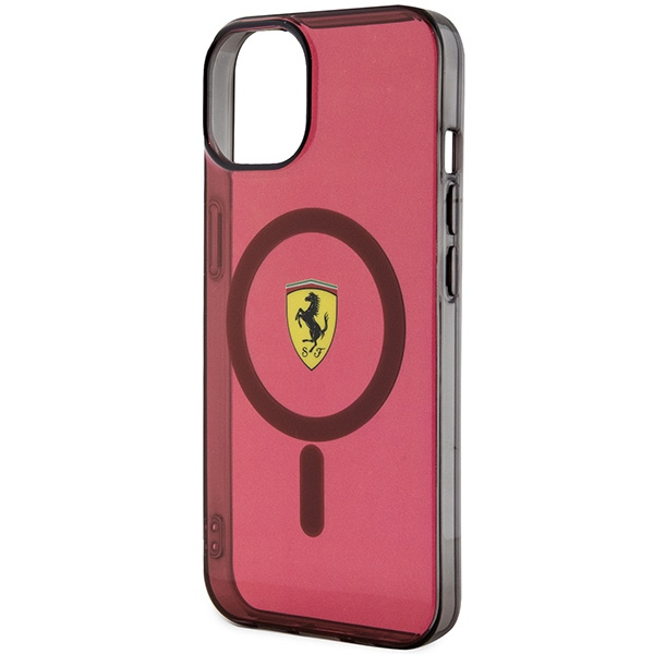 Funda Ferrari FEHMP14SURKR iPhone 14 6.1" rojo/rojo durocase Translúcido MagSafe Case