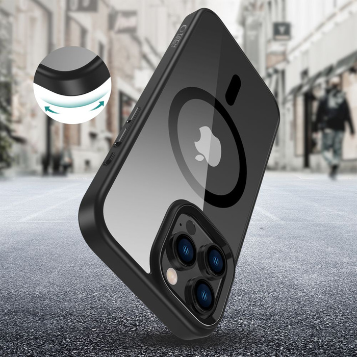 ETUI TECH-PROTECT MAGMAT MAGSAFE IPHONE 16 PRO MAX BLACK/CLEAR