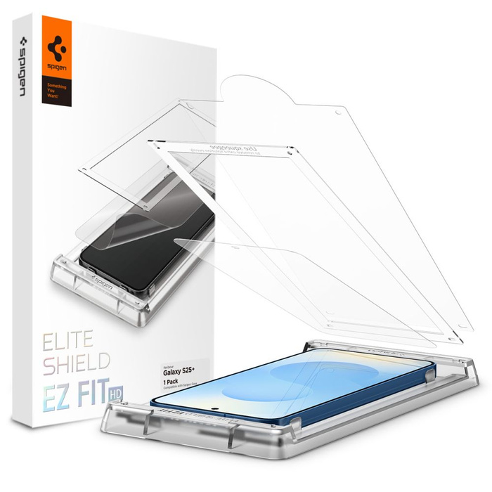 Glas Spigen HYBRID ELITE SCHILD "EZ FIT" HD GALAXY S25+ PLUS KLAR