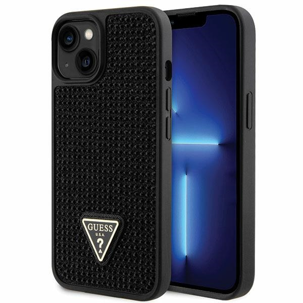 Cover Guess GUHCP14SHDGTPK iPhone 14 6,1" nero/nero durocase Triangolo con strass Case