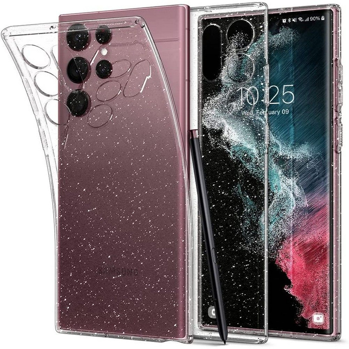 Case Spigen Samsung Galaxy S22 Ultra Liquid Crystal Glitter Crystal Clear Case