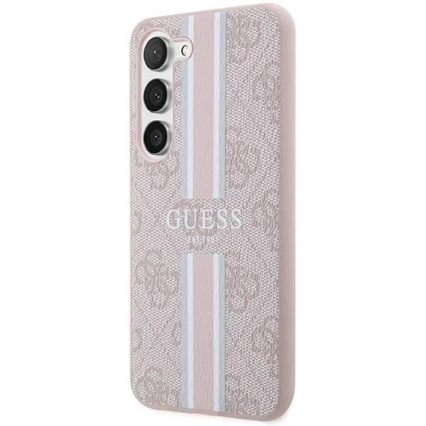 Coque Guess GUHCS23SP4RPSP S23 S911 rose/rose durcase 4G Printed Stripe Case