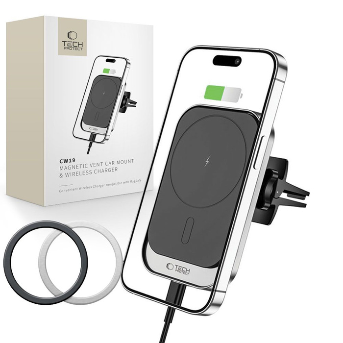 TECH-PROTECT CW19 MAGNETICO MAGSAFE VENT CAR MOUNT NERO