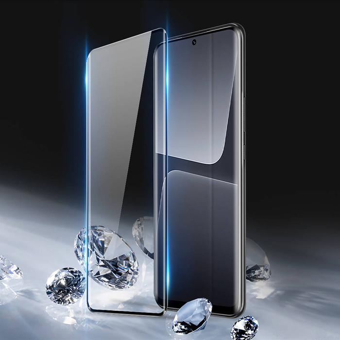 Dux Ducis Tempered Glass Gebogenes Vollbild-Hartglas für Xiaomi 13 Pro mit schwarzem Rahmen