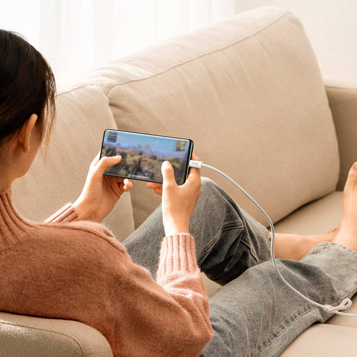 Cavo USB Baseus Dynamic Series - USB Tipo C 100W 1m bianco (CALD000602)