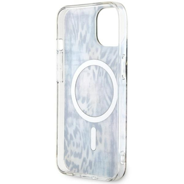 Coque Guess GUHMP14SHLEOPWB iPhone 14 6.1" bleu/bleu durcase Leopard MagSafe Case