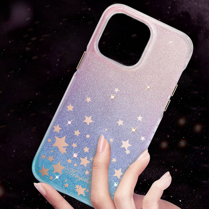 Obal Kingxbar Heart Star Series Obal iPhone 14 Plus Zadní kryt Zodiac Backs Case