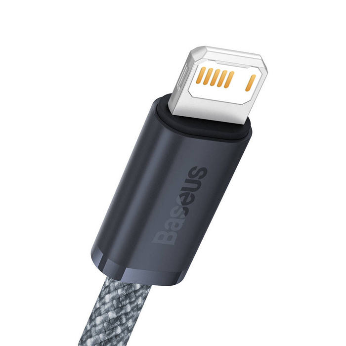 Baseus iPhone USB- Kábel - Lightning 2m, 2,4A szürke (CALD000516)