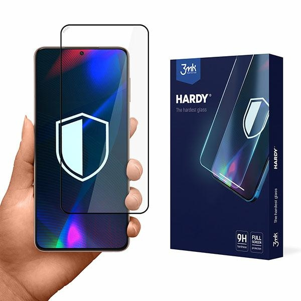 3mk Hardy Sam S21 5G chemically hardened glass black/black