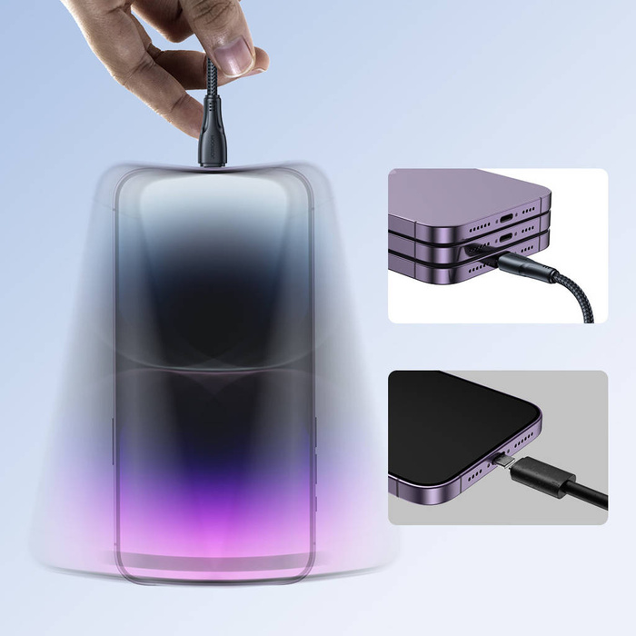 Câble Joyroom USB - Lightning 2.4A 0.25 m noir (S-UL012A11)