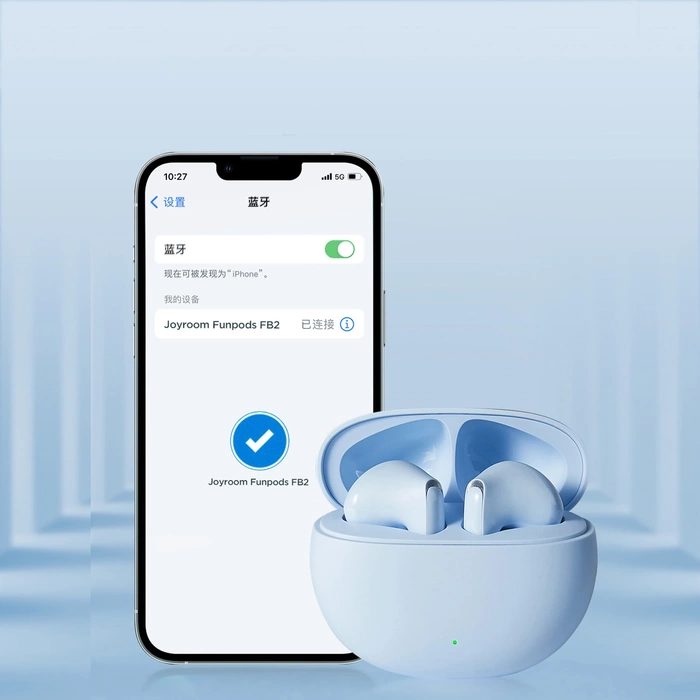 Écouteurs intra-auriculaires sans fil Joyroom Funpods (JR-FB2) - bleu