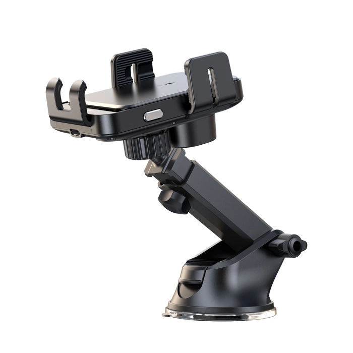 Joyroom JR-ZS219 electric dashboard mount with 15W inductive charger - black