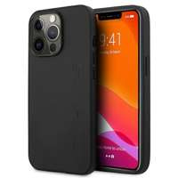 AMG AMHCP13LDOLBK iPhone 13 Pro / 13 6.1" schwarz/schwarz hartcase Leder Hot Stamped
