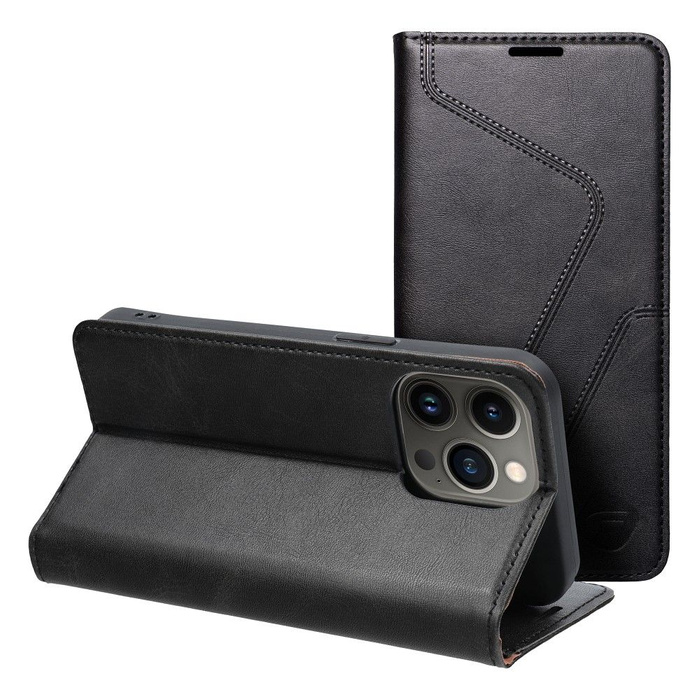 Pokrowiec na iPhone 13 PRO Forcell F-Protect RFID Blocker Book czarny