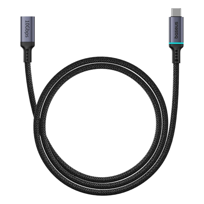 Baseus High Definition Series USB-C (samec) / USB-C (samice) 10Gb/s kabel 1m - černý