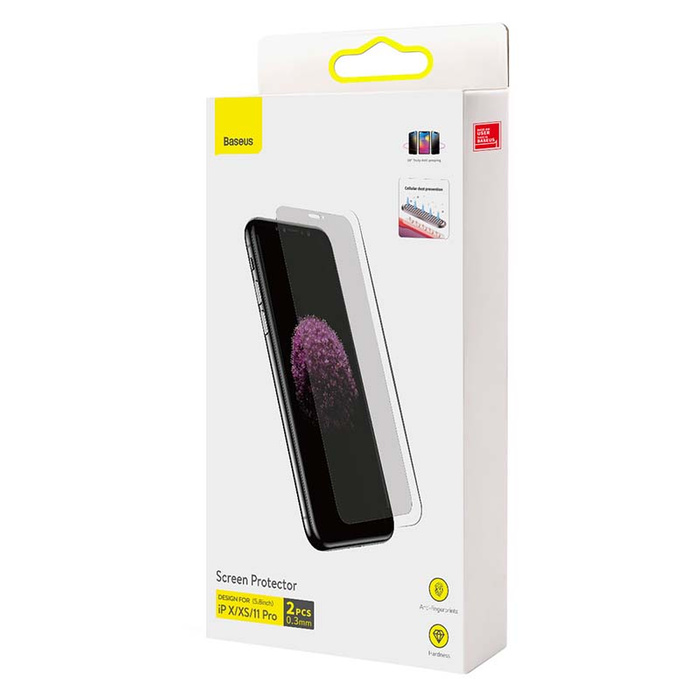 Baseus 0.3mm Screen Protector (2pcs pack) for iPhone X/XS/11 Pro 5.8inch