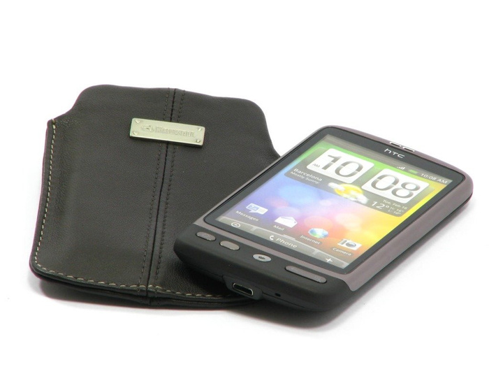 Couverture iPhone 4 Nokia N8 HTC Desire X KRUSELL Luna Cuir 