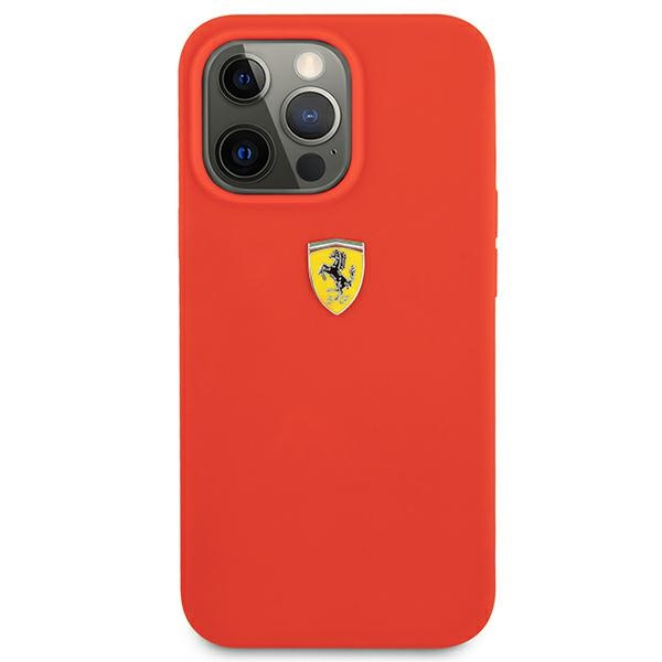 Coque FERRARI Apple iPhone 13 Pro Max Silicone Red Hardcase