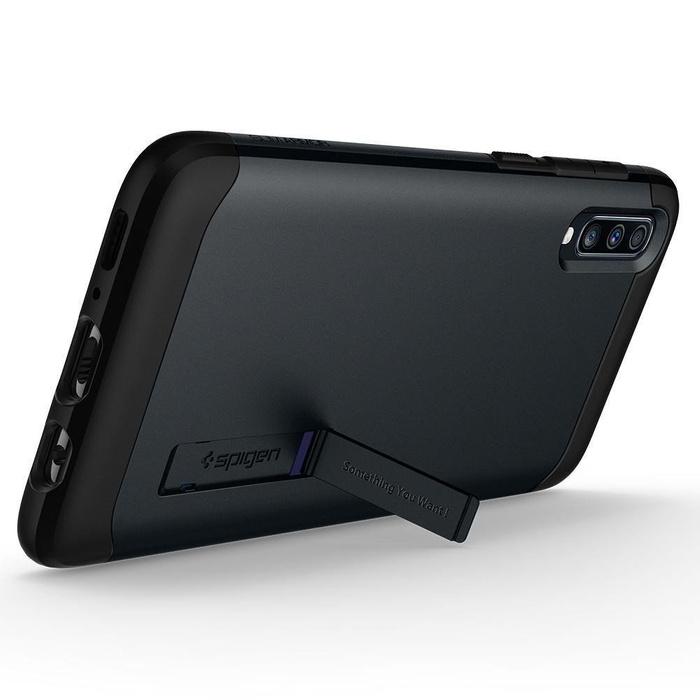 SPIGEN Slim Armor Samsung Galaxy A70 Metall Schiefer Grau Hülle