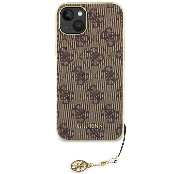 Guess GUHCP15MGF4GBR iPhone 15 Plus 6.7" brown/brown hardcase 4G Charms Collection