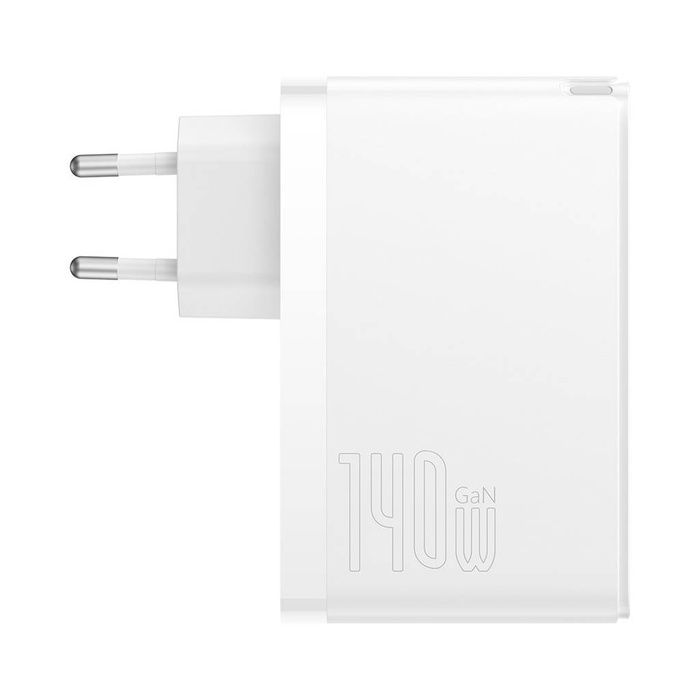 Baseus GaN5 Pro Schnellladegerät 2xUSB-C + USB 140W EU weiß (CCGP100202)