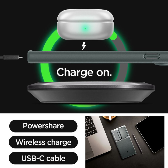 Funda Spigen Optik Armor Samsung Galaxy S24 Ultra Abyss Verde Case